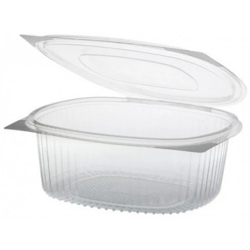 ENVASE CON BISAGRA OVAL